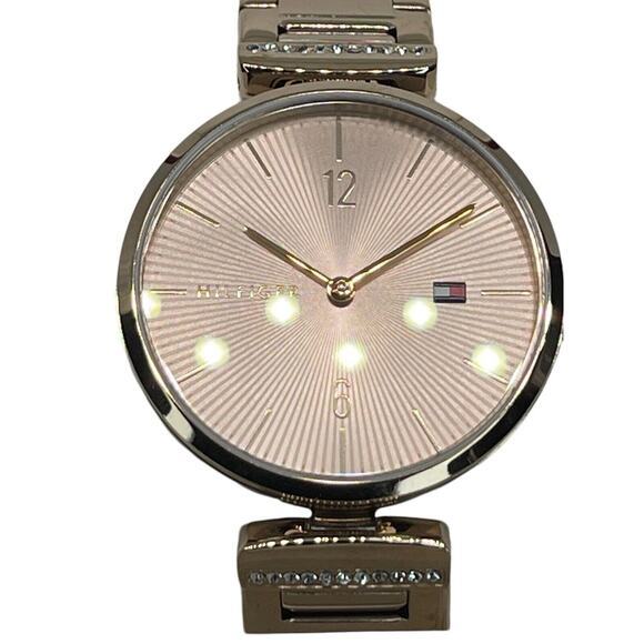 Tommy Hilfiger Rose Gold Tone Bracelet Watch Stainless Steel Crystal Chic (Aria) - Picture 5 of 16